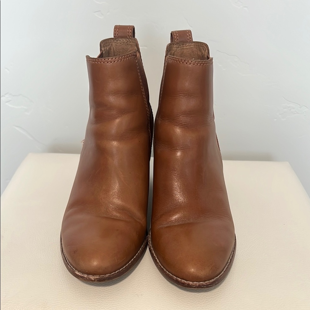 Madewell Brown Leather Ankle Boots- In Great Condition